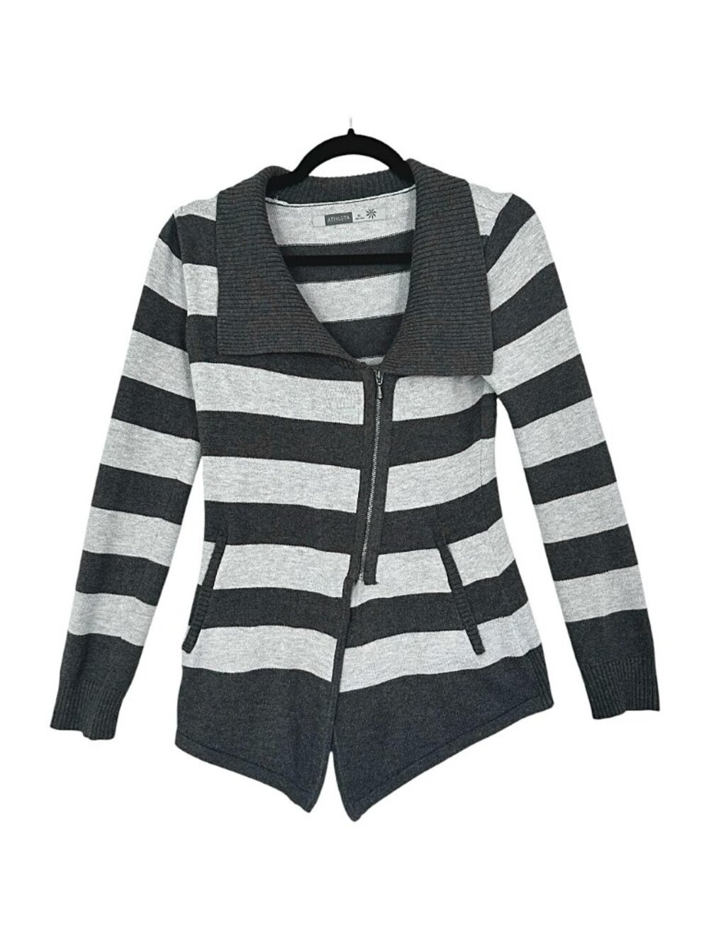 Athleta Asymmetrical Striped Sweater